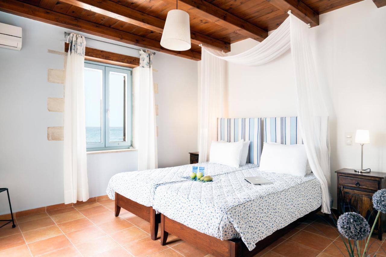 Beachfront Villa Turquoise With Private Pool, Bbq And Ping Pong Table Ханя Екстериор снимка