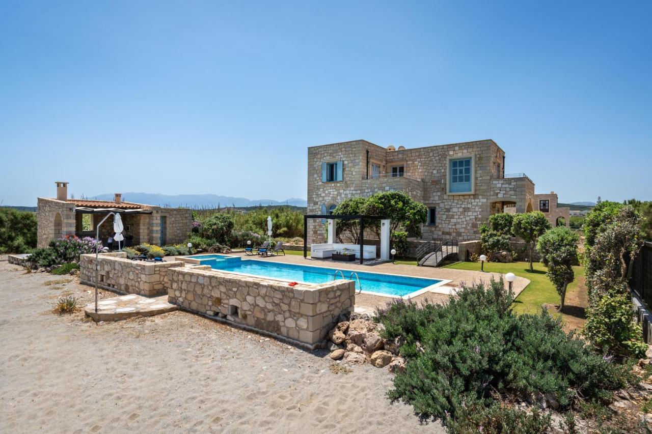 Beachfront Villa Turquoise With Private Pool, Bbq And Ping Pong Table Ханя Екстериор снимка